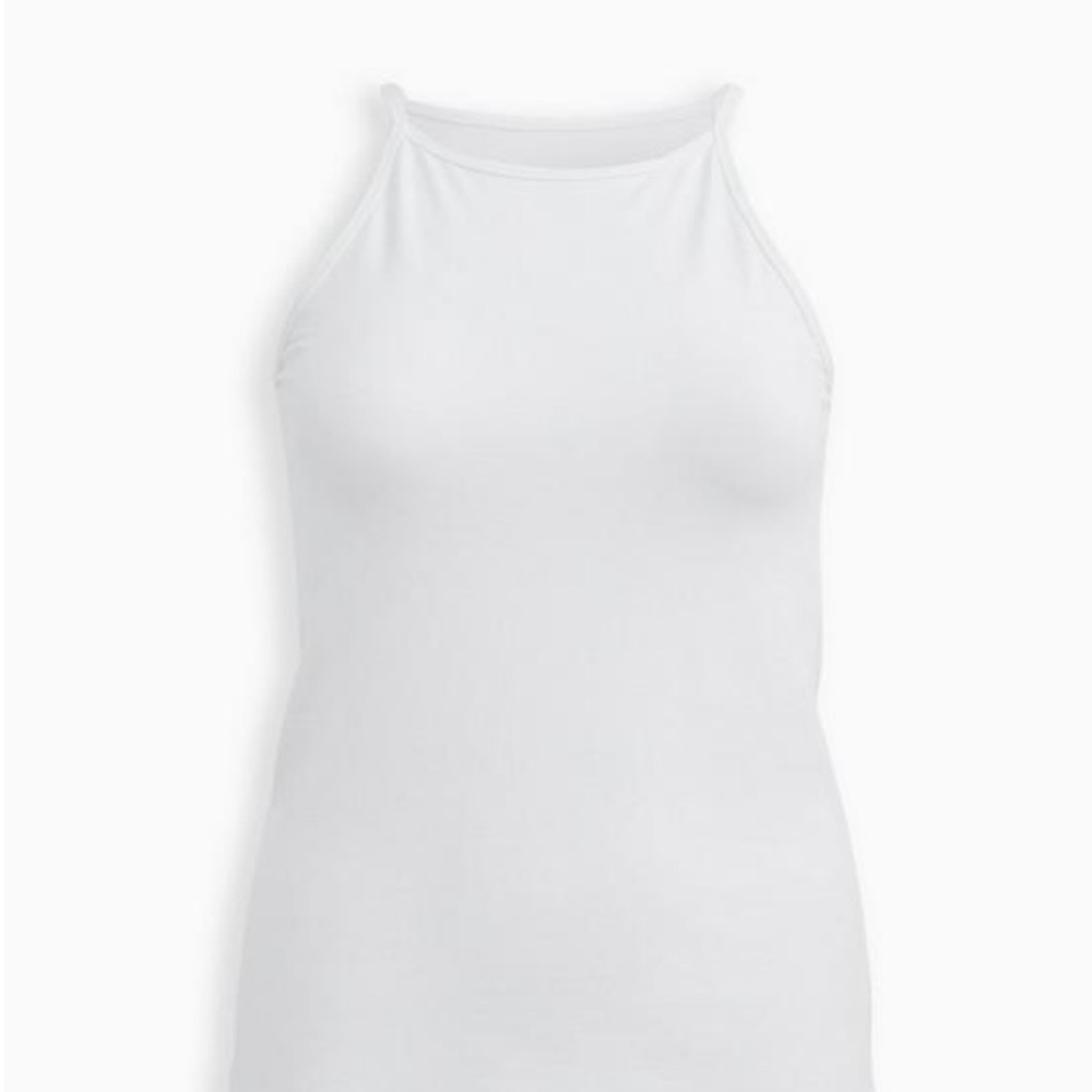 Size 2x Torrid High neck foxy cami - white